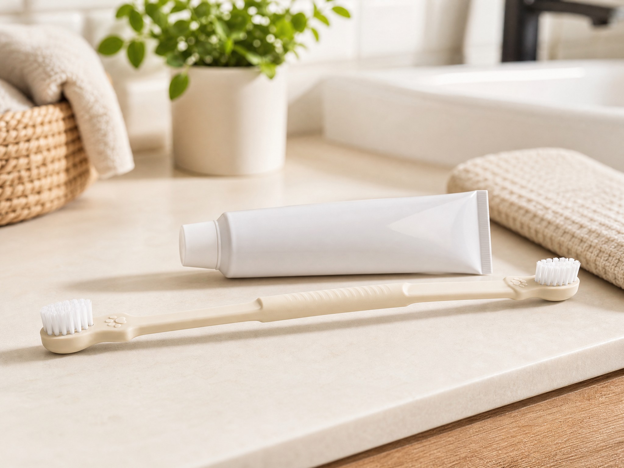 Dog Toothbrush & Toothpaste
